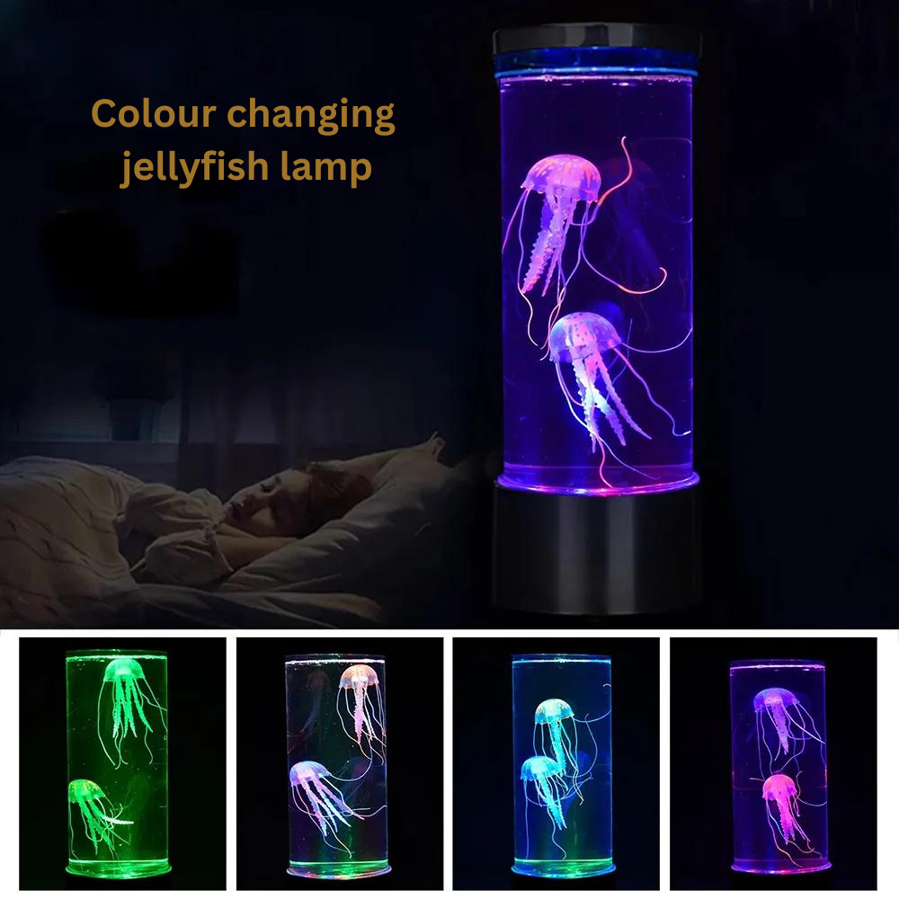 AquaGlow Jellyfish Lamp: Serene Ocean Ambiance