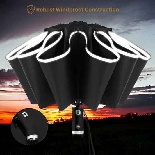 NightGuard: The Ultimate Reflective LED Smart Umbrella