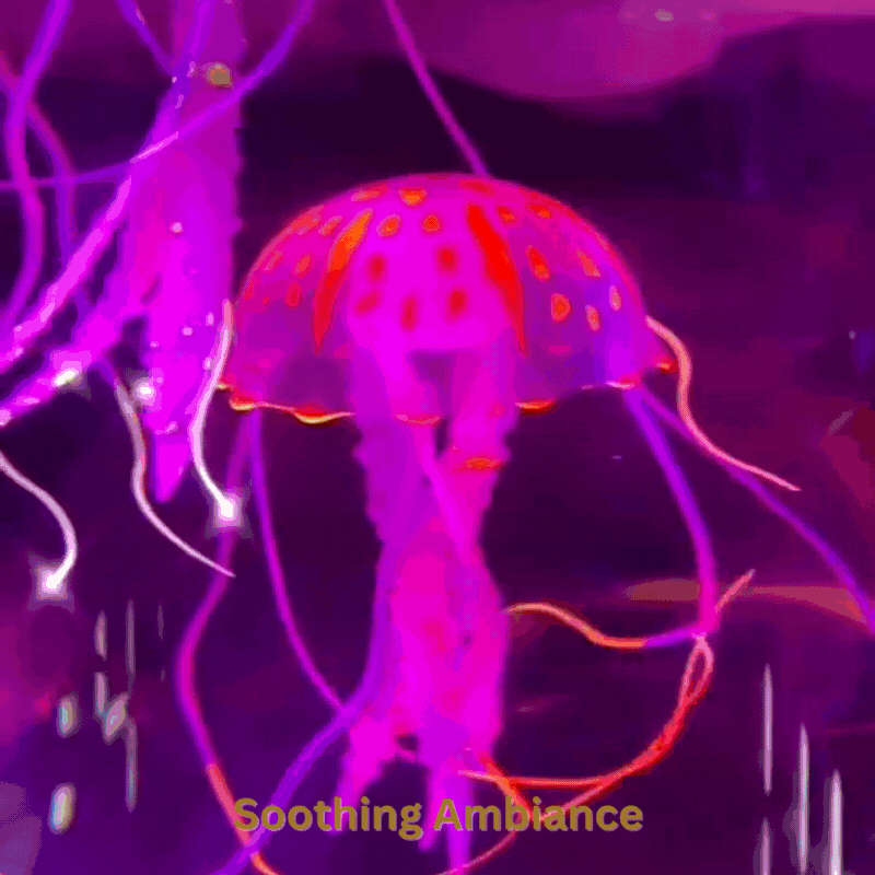 AquaGlow Jellyfish Lamp: Serene Ocean Ambiance